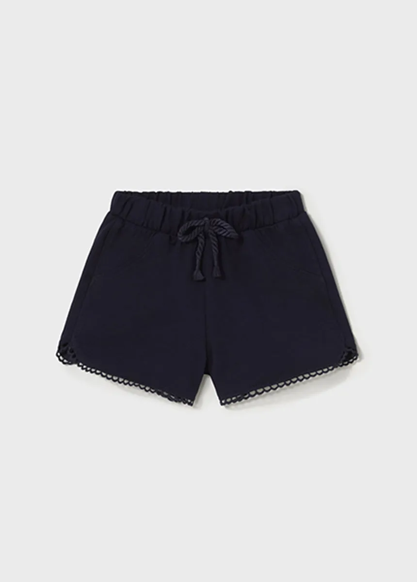 Cora Chenille Shorts - Navy
