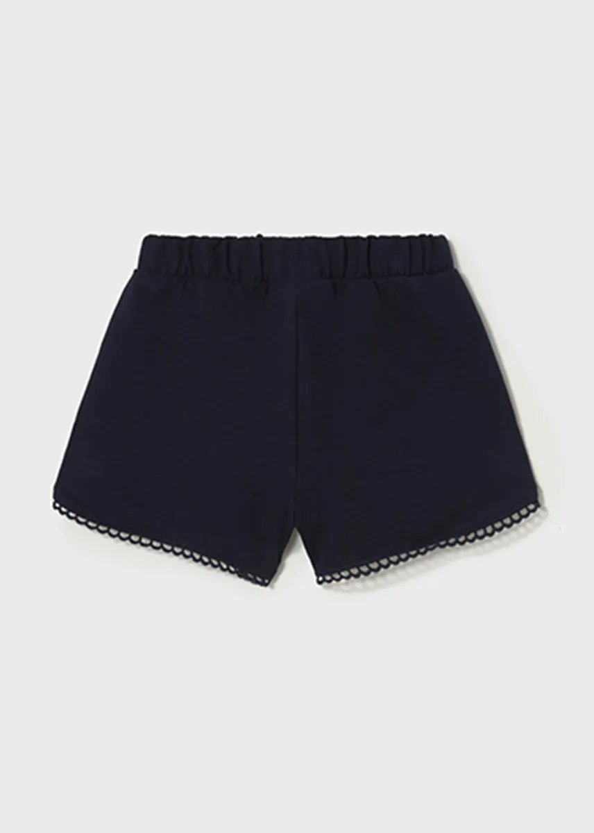 Cora Chenille Shorts - Navy
