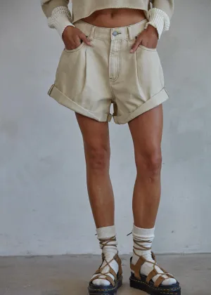 Cruisin' Denim Shorts - Sand