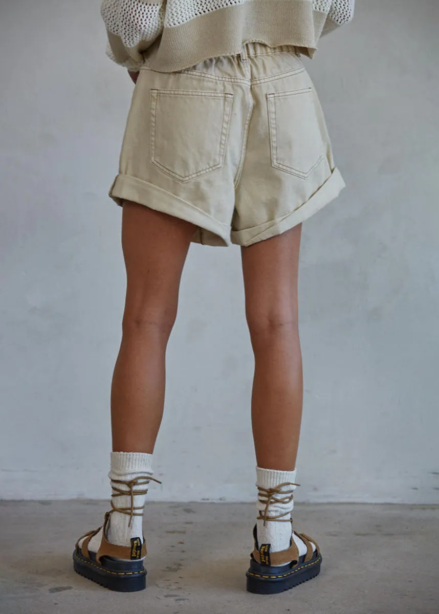 Cruisin' Denim Shorts - Sand