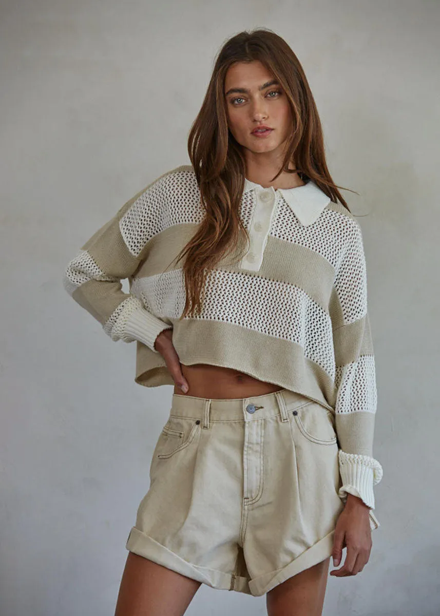 Cruisin' Denim Shorts - Sand