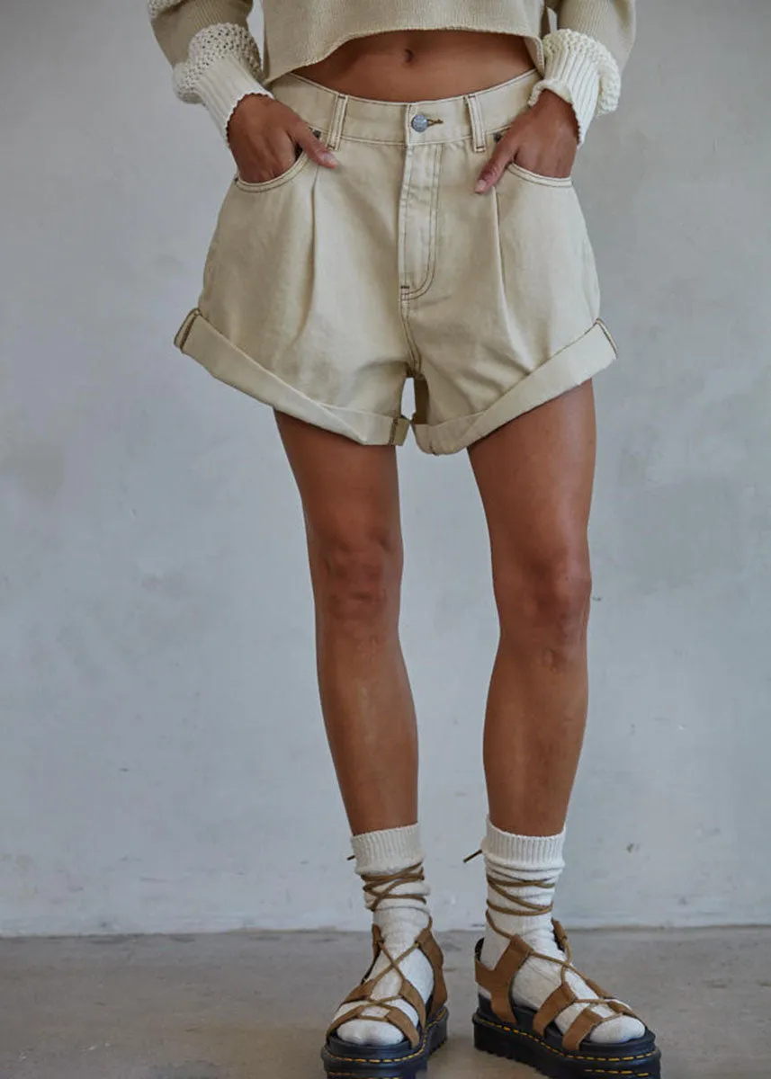 Cruisin' Denim Shorts - Sand