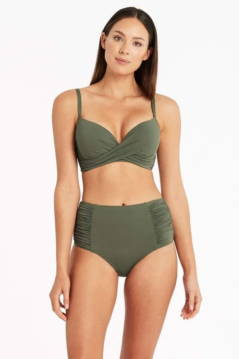 Eco Essentials High Waist Gathered Side Pant
