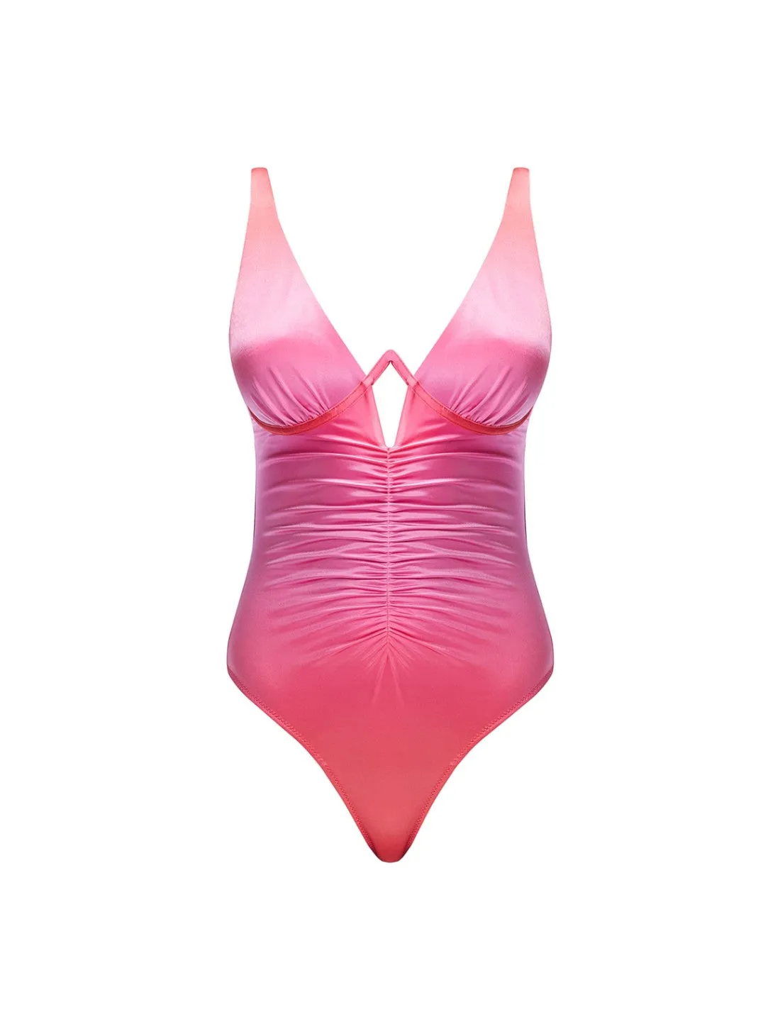 Emma V Neck Gradient One Piece Swimsuit