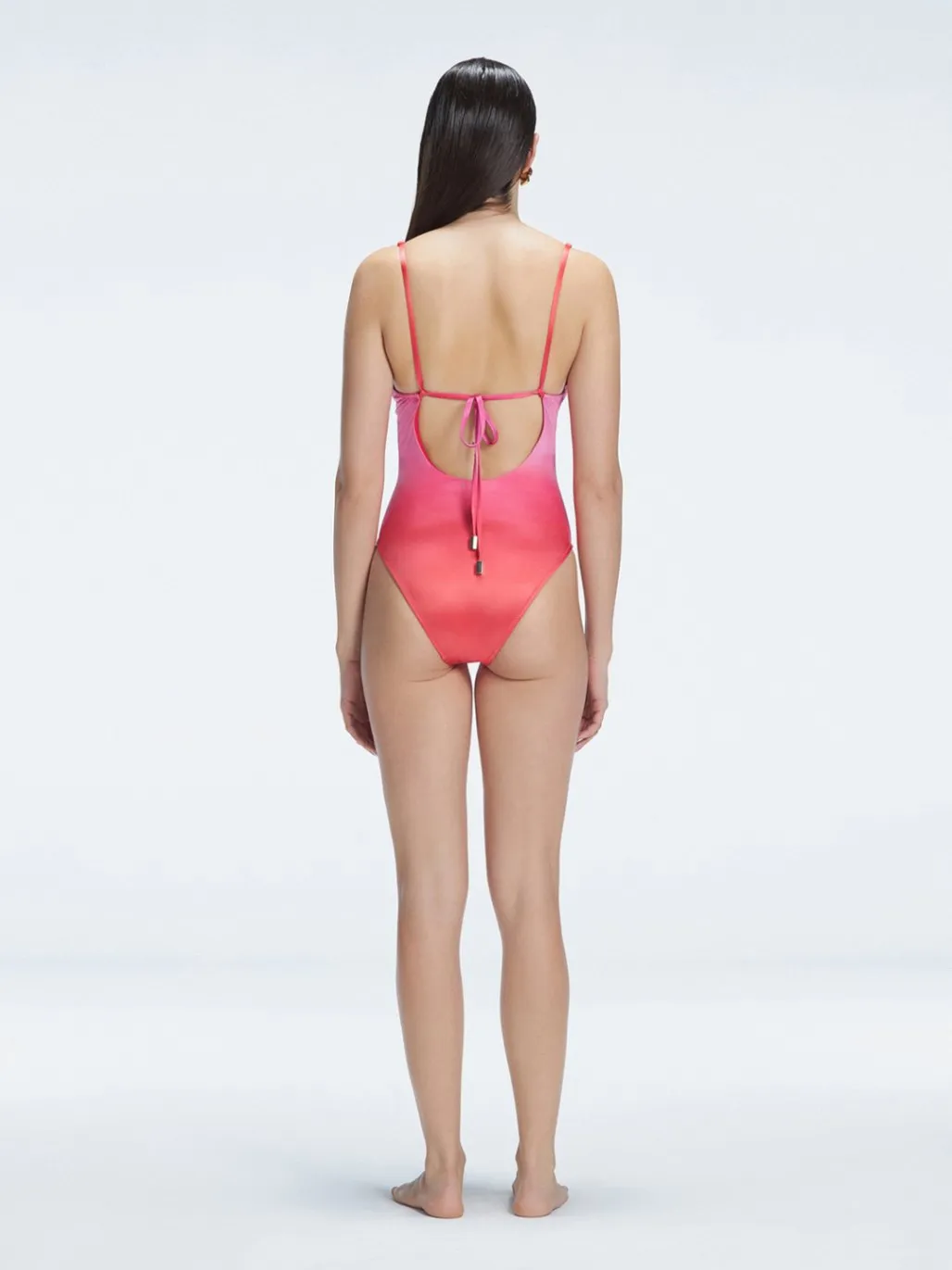 Emma V Neck Gradient One Piece Swimsuit
