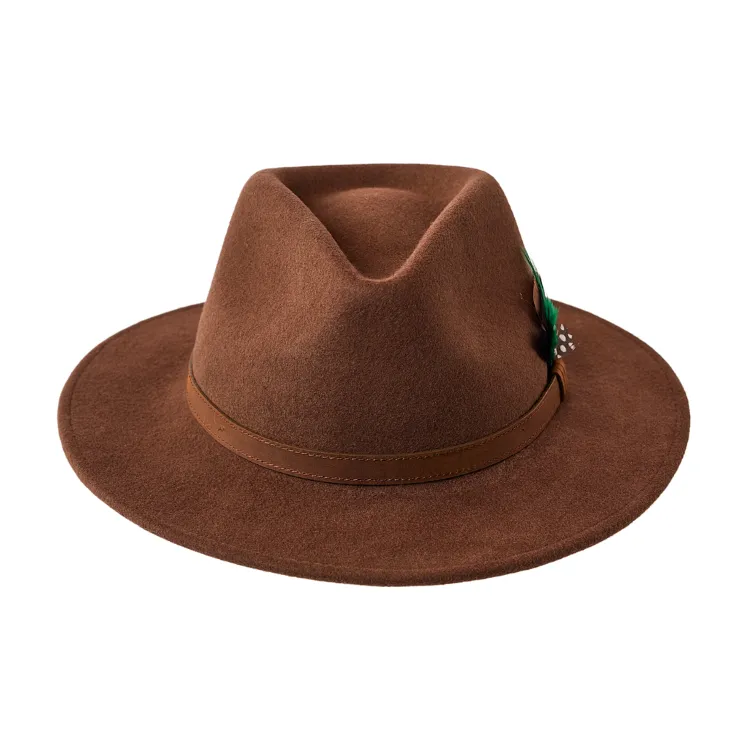 GC Hats Dalby Felt Fedora - Chocolate