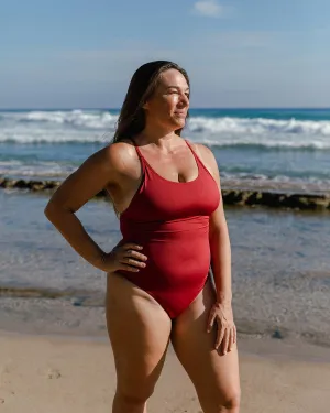 Georgina One-piece Swimsuit - Rhubarb Red