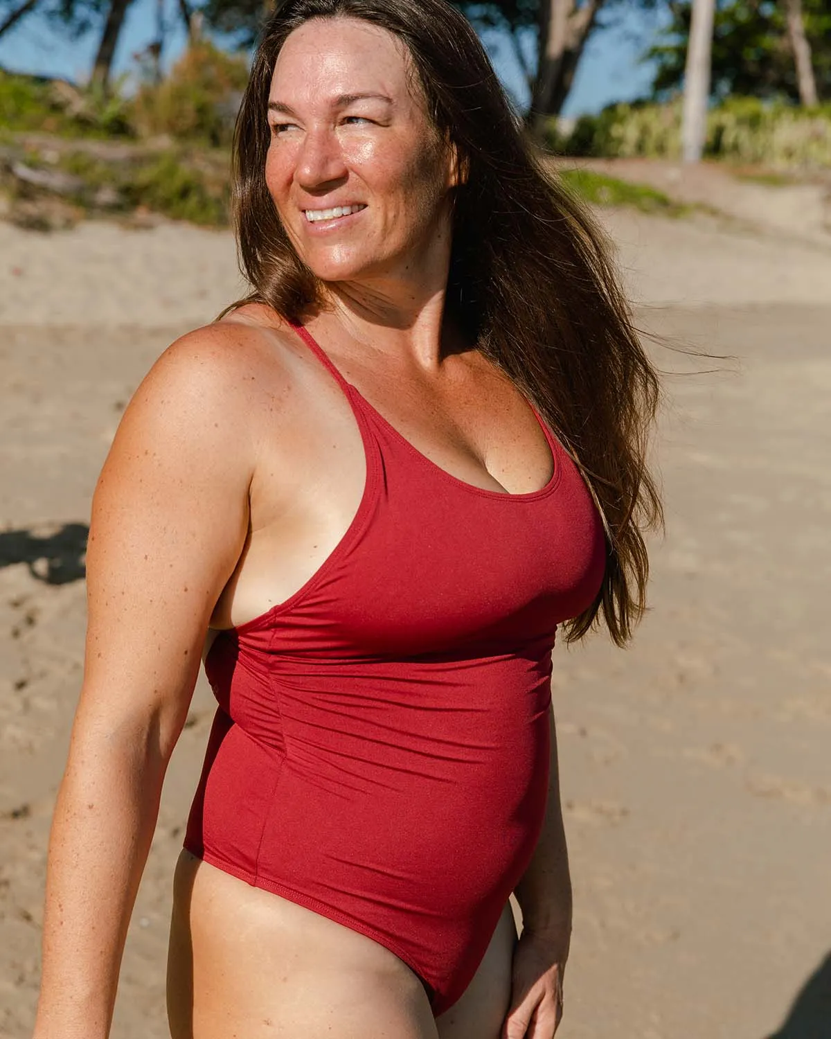 Georgina One-piece Swimsuit - Rhubarb Red