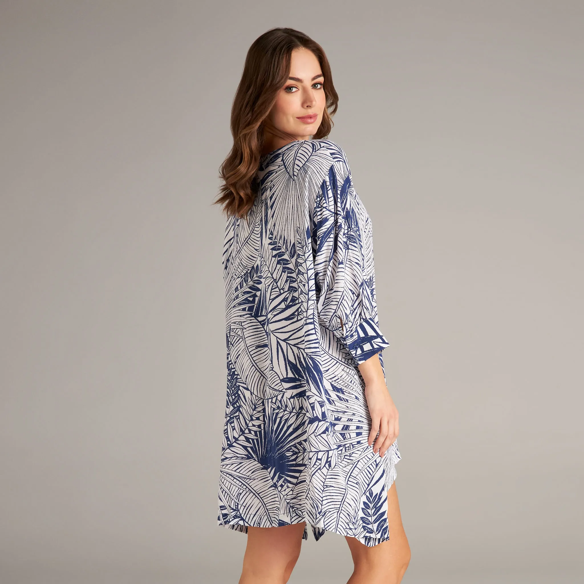 GLAMOROUS LEAVES LORETTA V TUNIC COVER UP