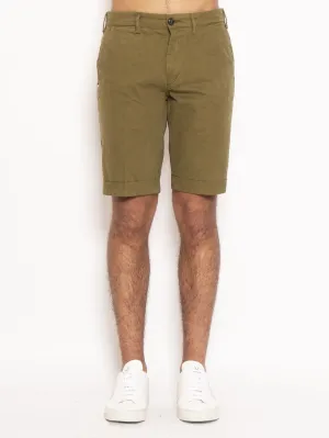 Green Chinos Cut Bermuda Shorts