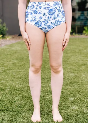 high waist in azul