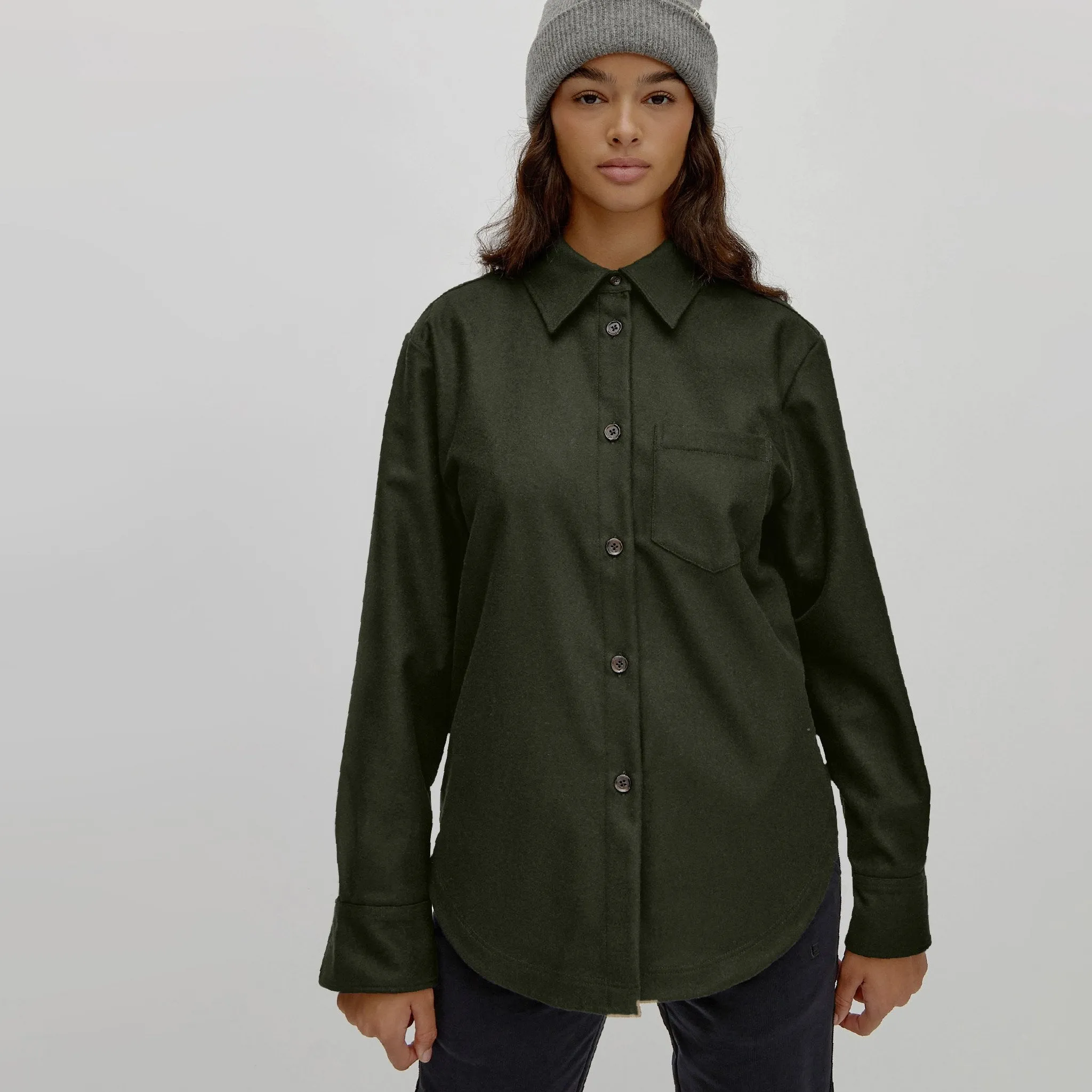 Italian Wool Shirt Jacket