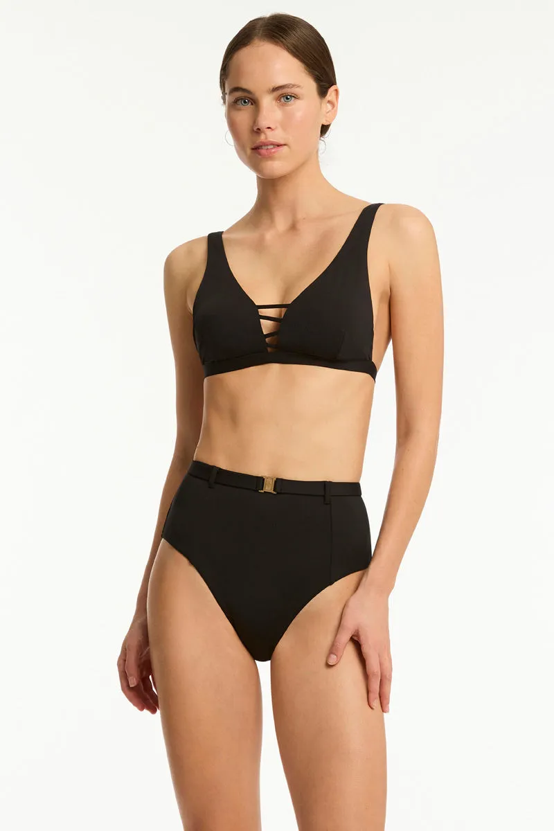 Lattice Retro High Waist Pant