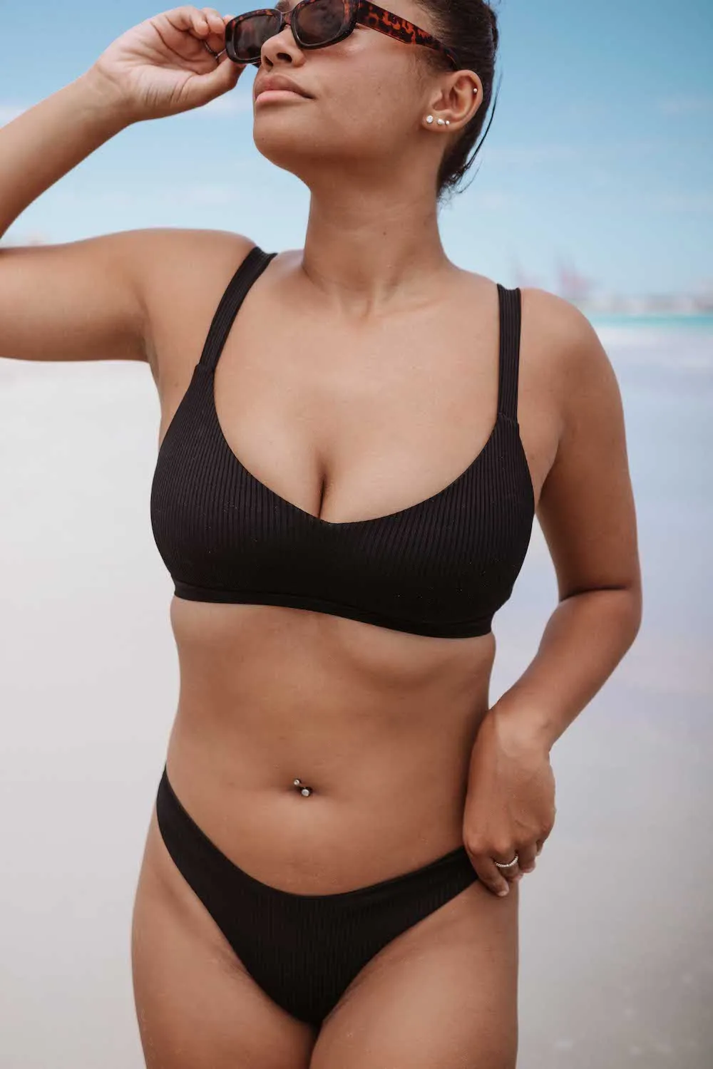 Leah Bikini Top - Sustainable - Black