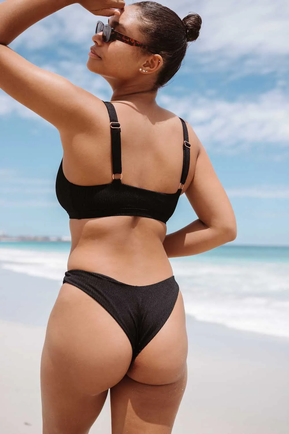 Leah Bikini Top - Sustainable - Black