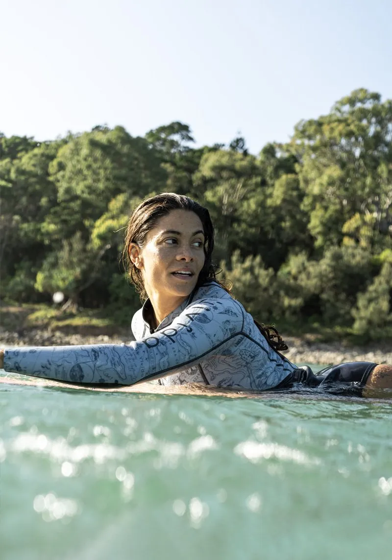 Linda Reversible Wetsuit - Graphite / Map of Dreams