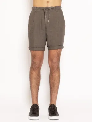 Linen Bermuda - Brown
