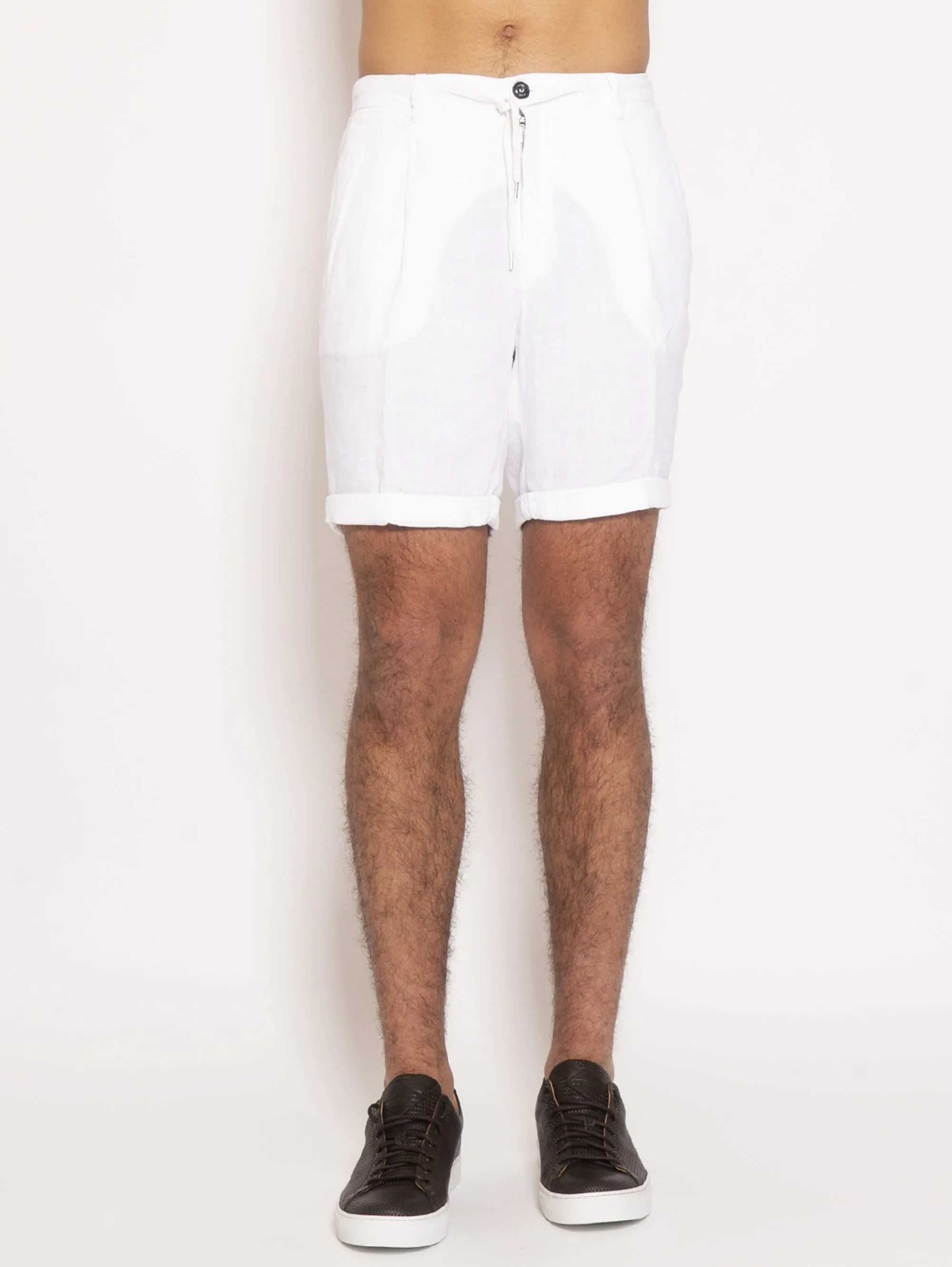 Linen Bermuda - White