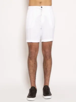 Linen Bermuda - White