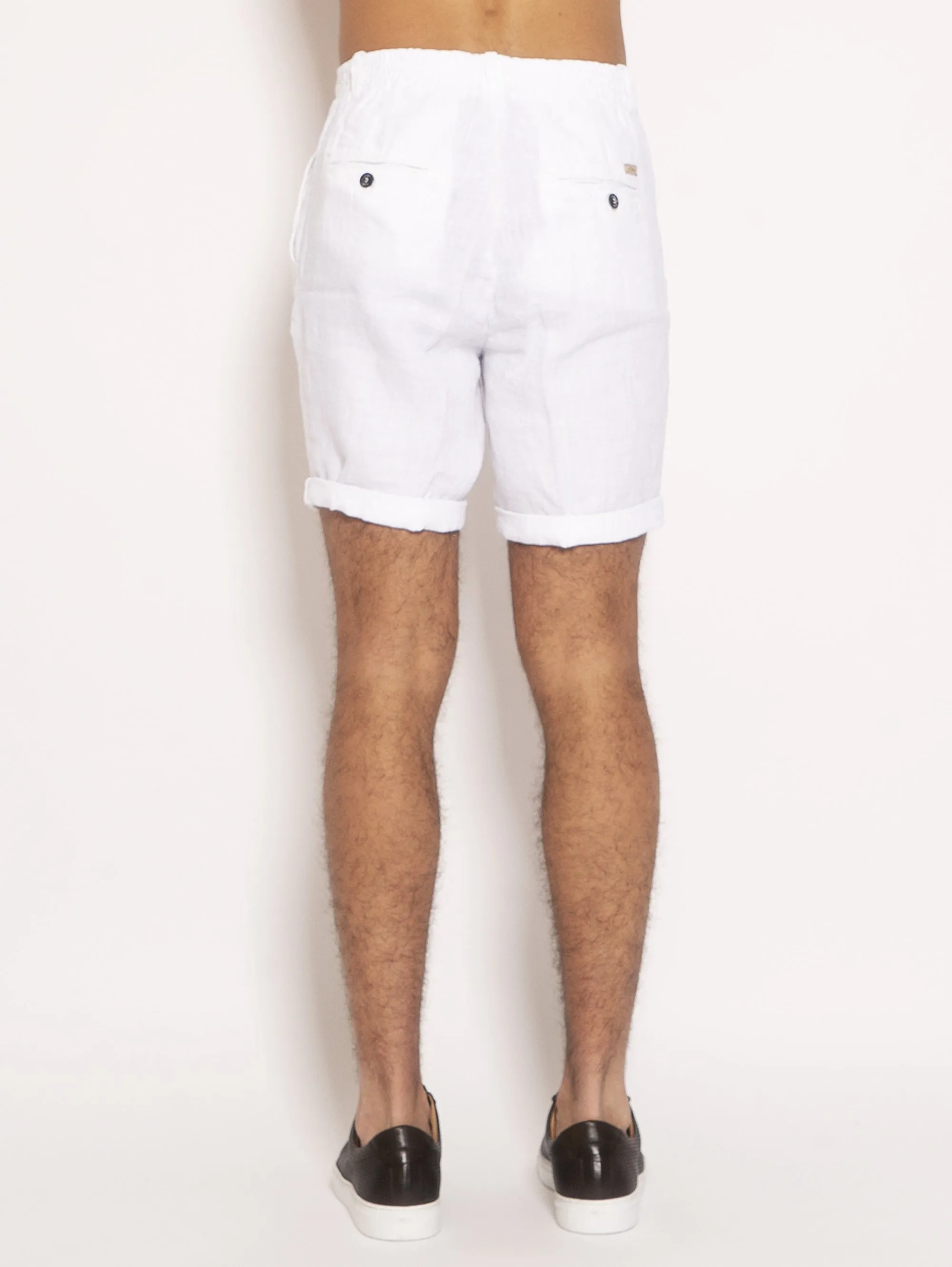 Linen Bermuda - White
