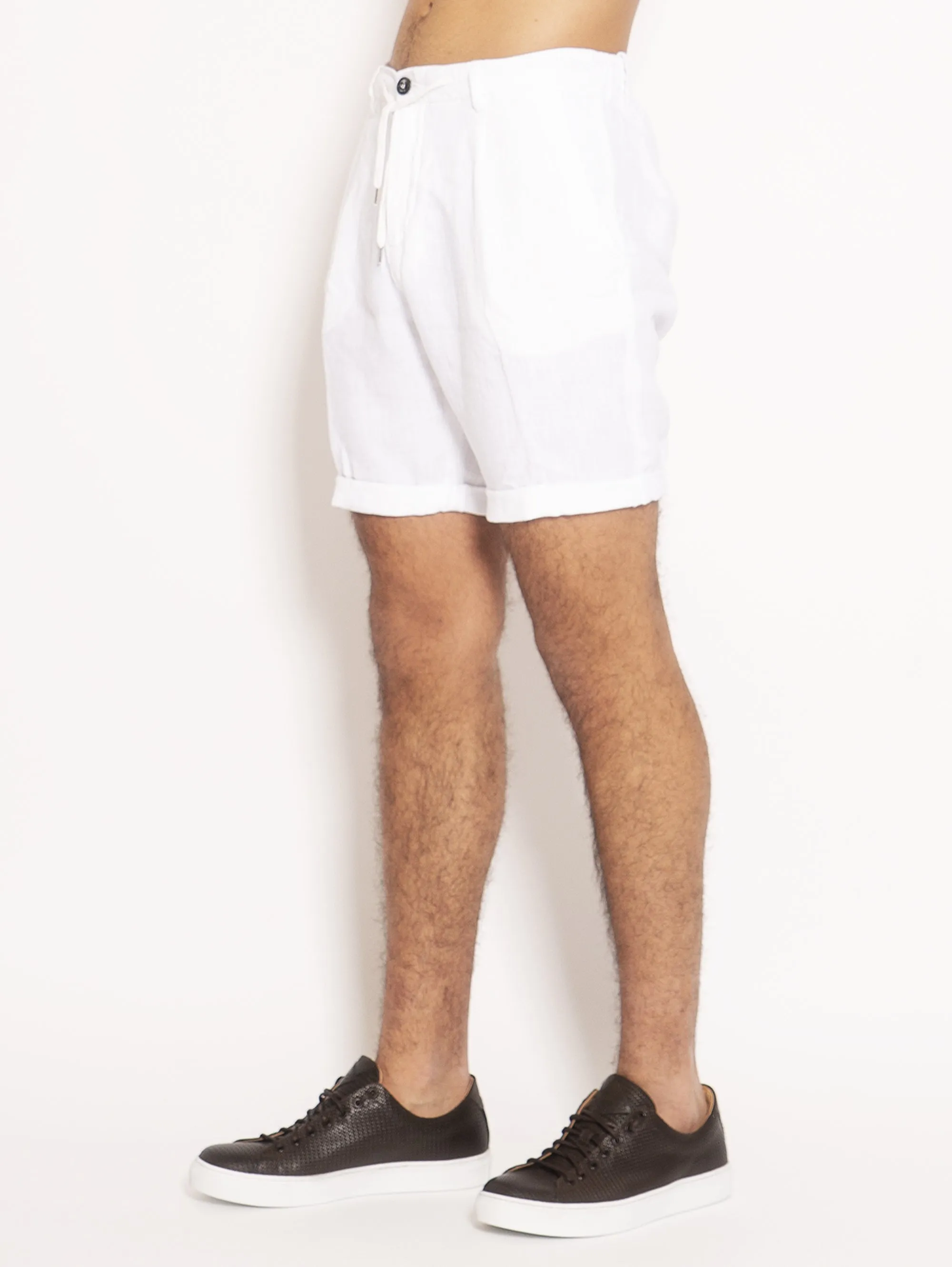 Linen Bermuda - White