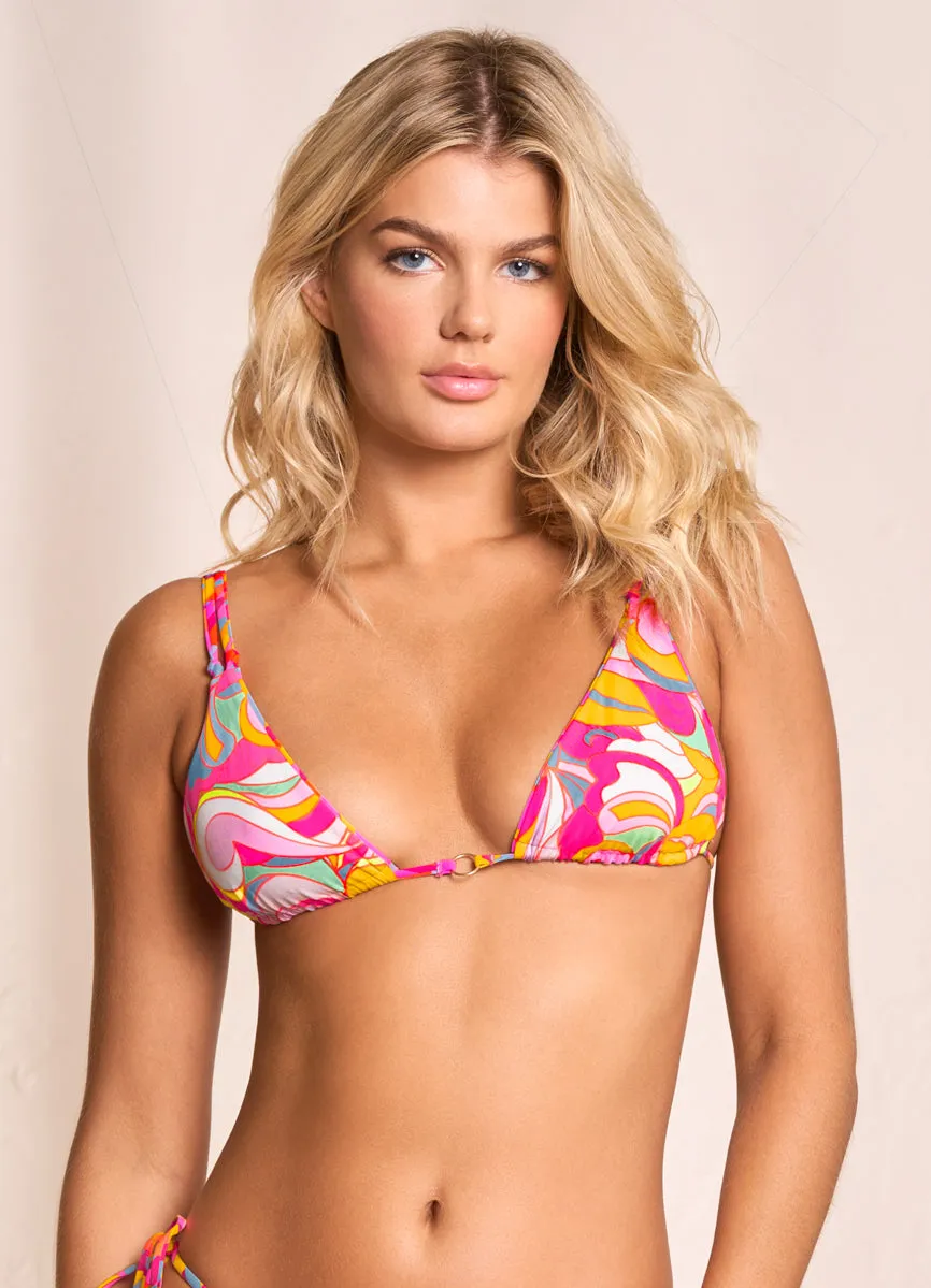 Maaji Chevron Brenda Sliding Triangle Bikini Top