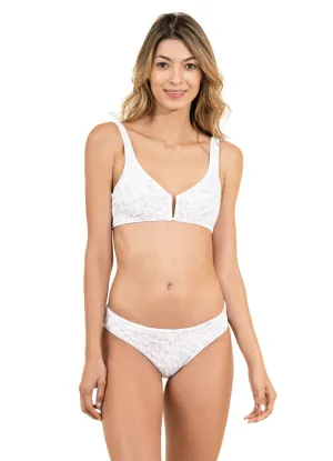 Maaji Simly White Victory V Wire Bralette Bikini Top