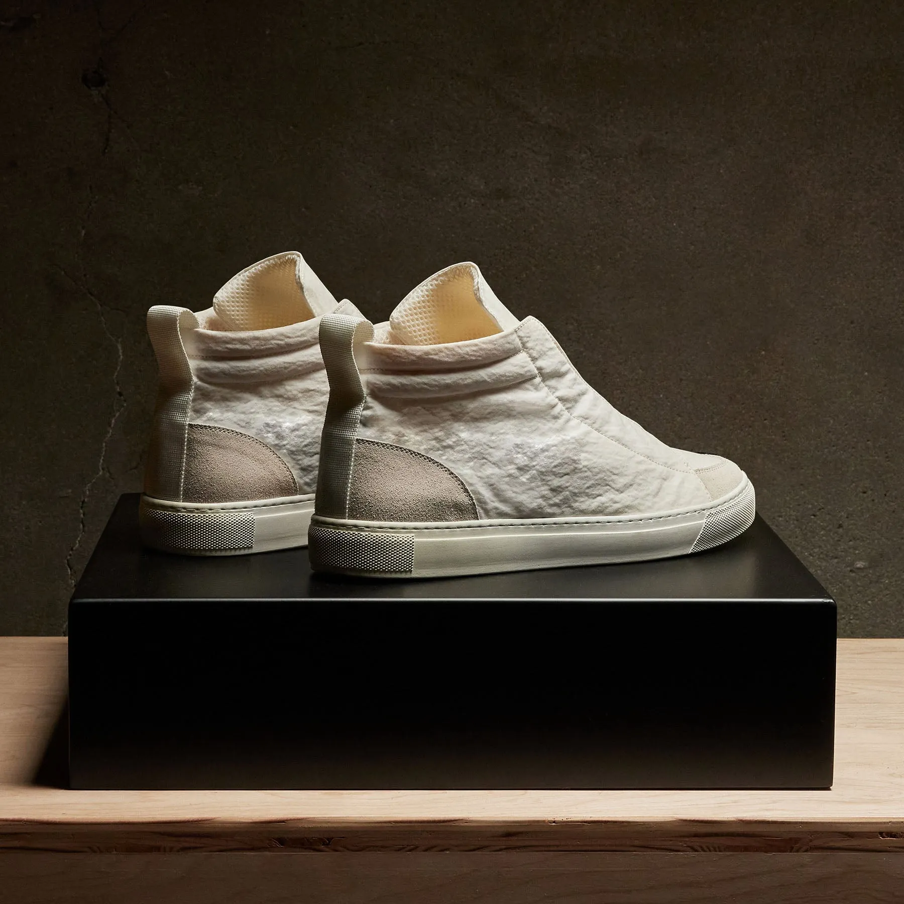 Men's Solstice Skate High Top Sneaker - White/Taupe