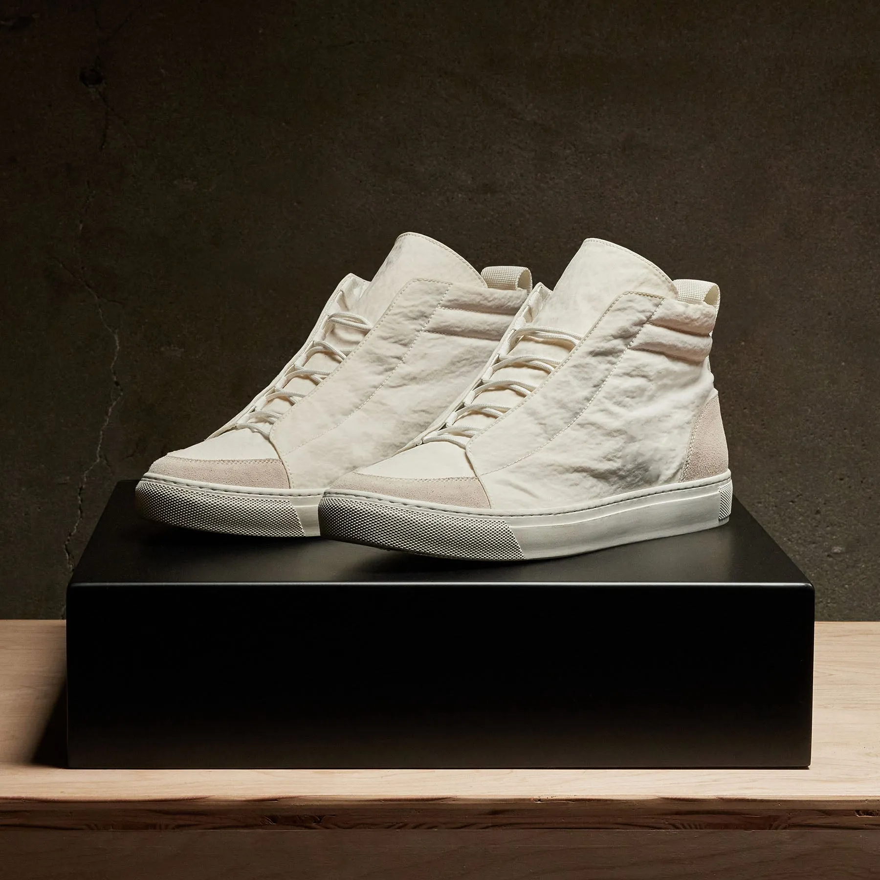 Men's Solstice Skate High Top Sneaker - White/Taupe