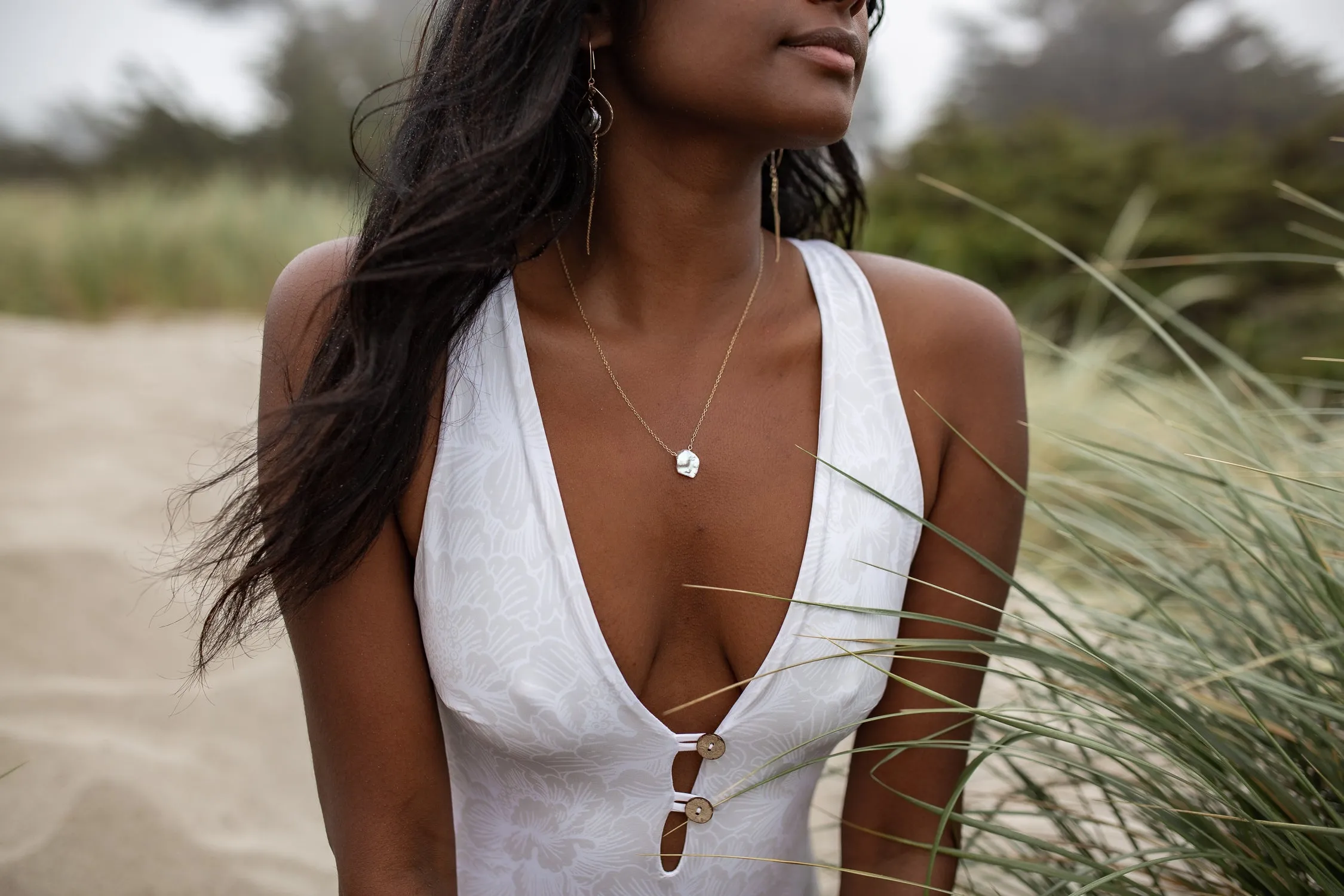 Midway Onesie| Peony   White