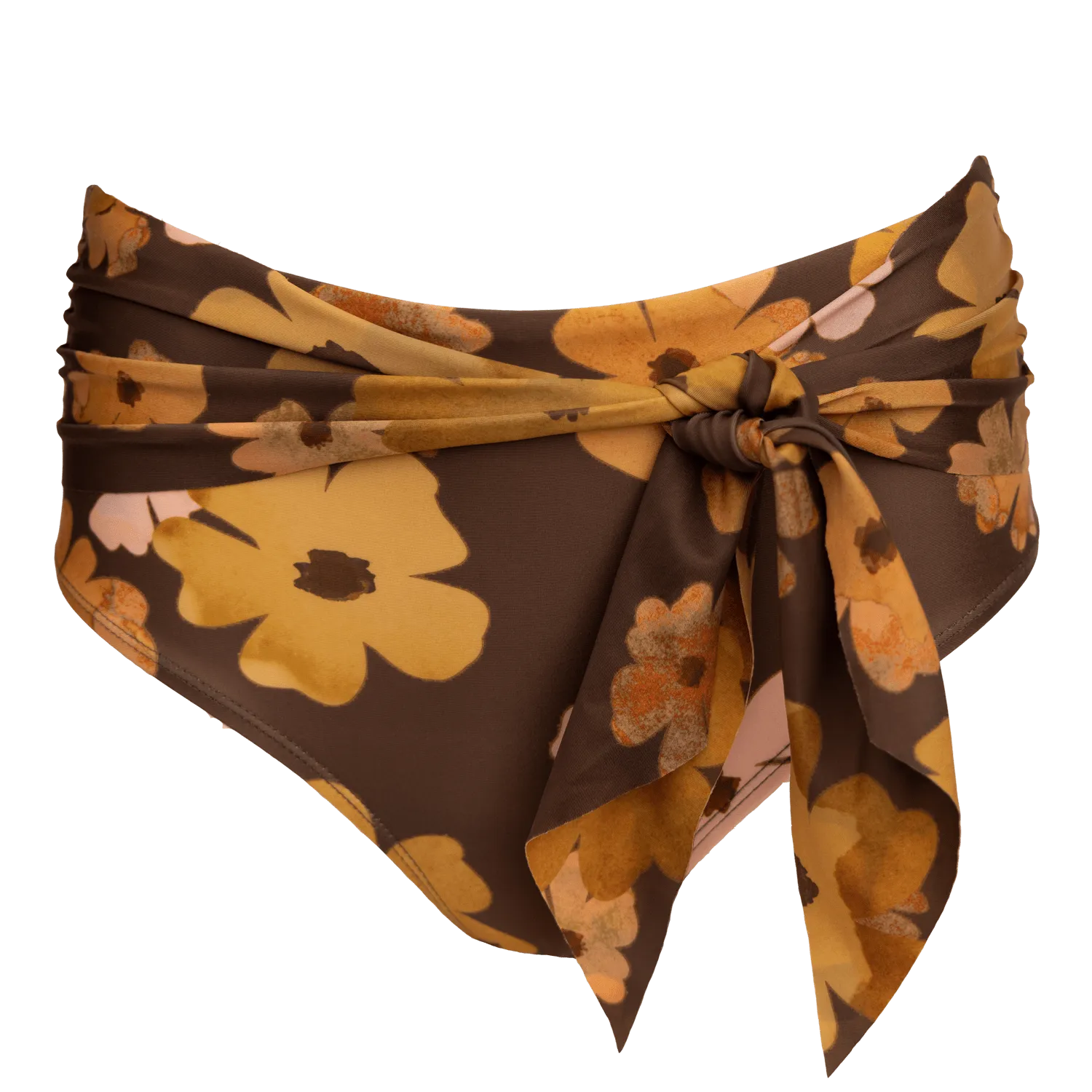Mocha Floral Tied Up Bottom