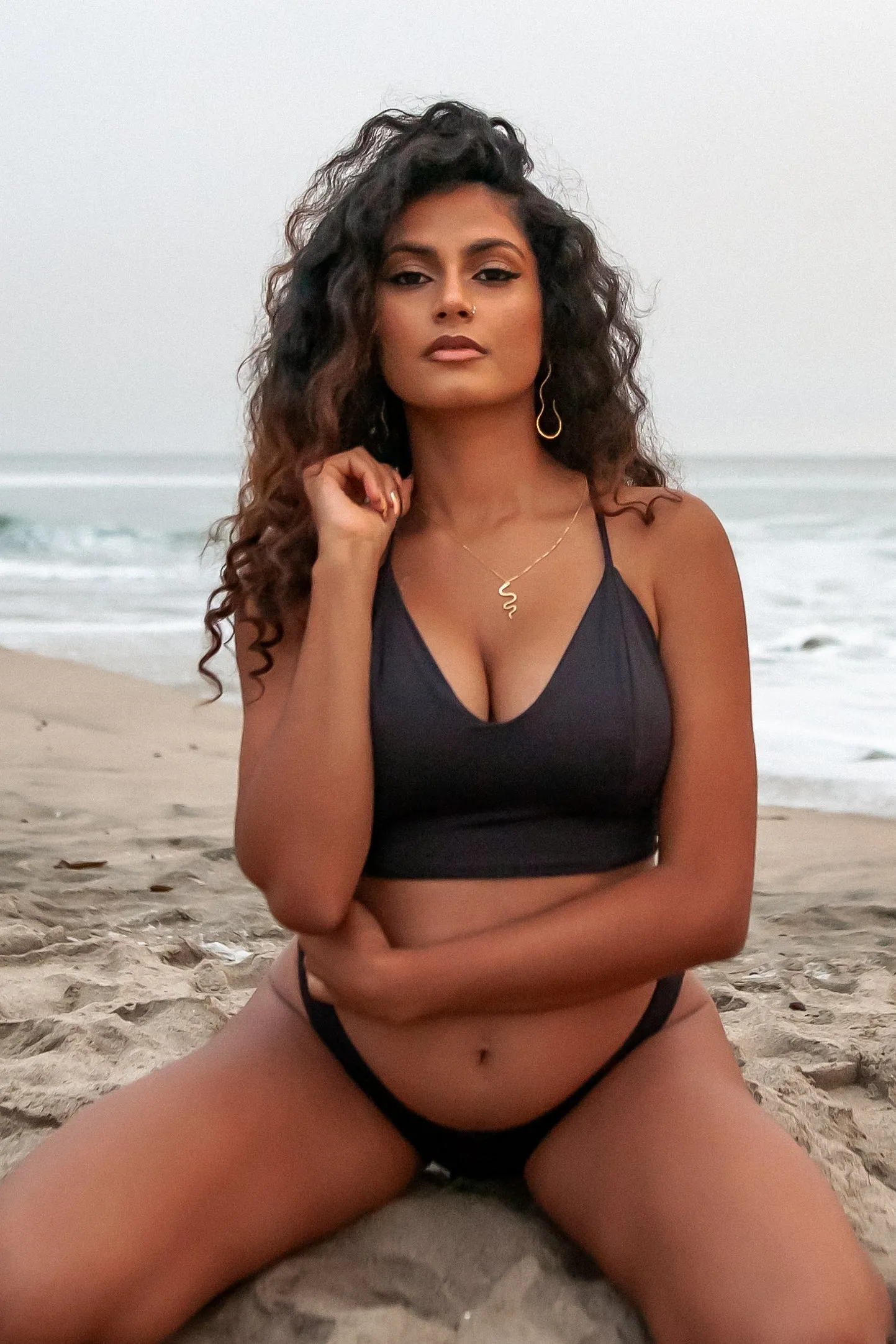 Mona Crop Top| All black