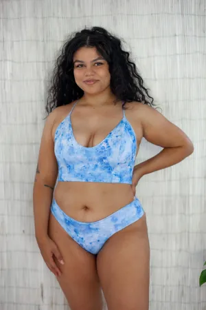 Mona Crop Top| Celestite   Hydrangea