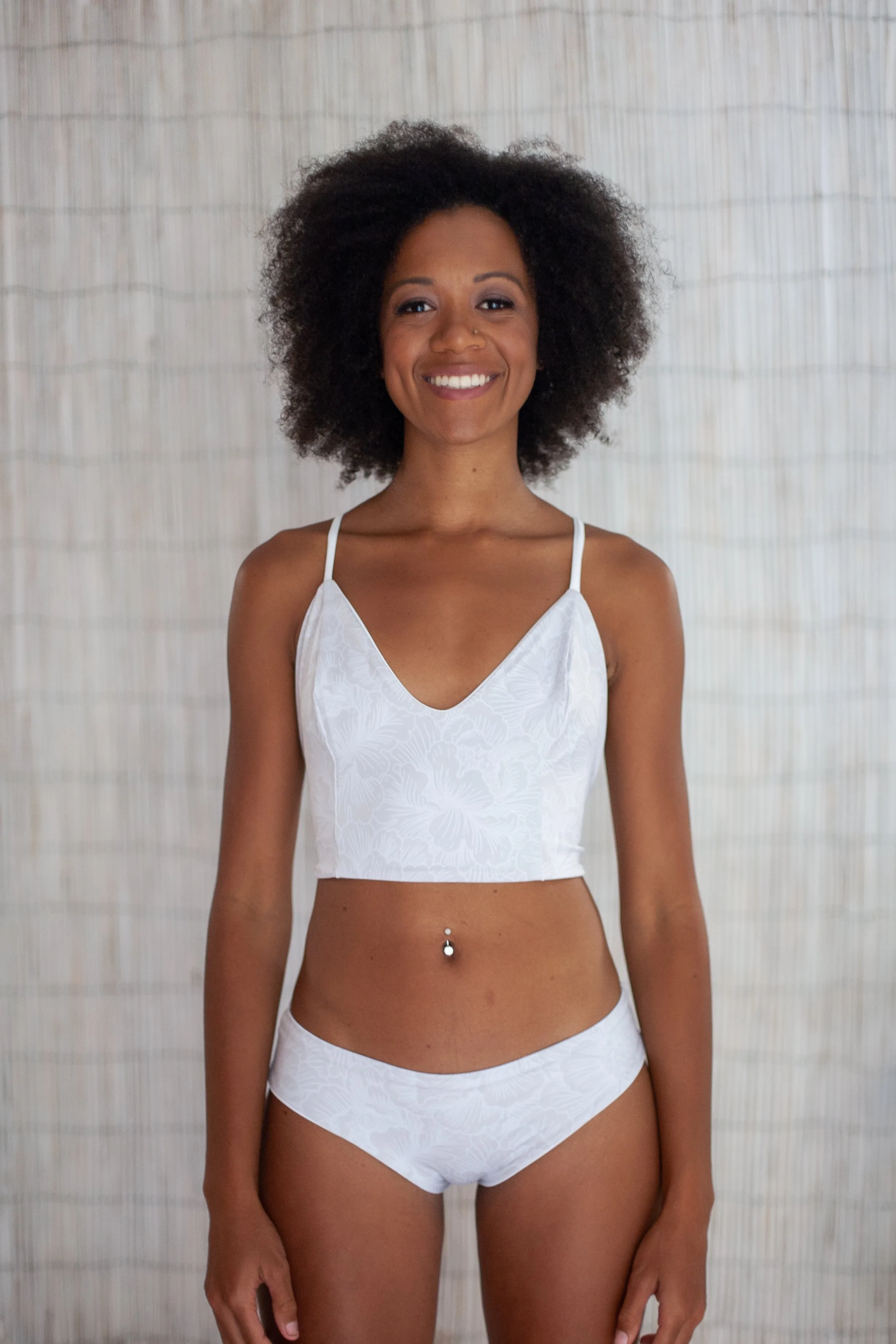 Mona Crop Top| Pink Palm   Conch