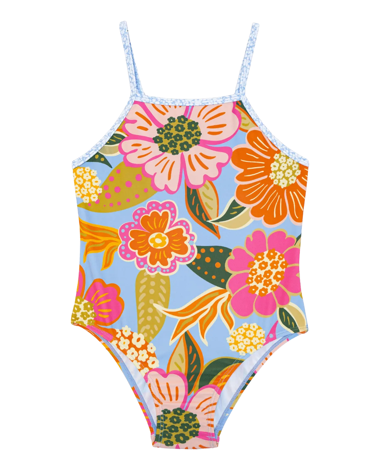 Mona Girls Skinny Strap One Piece