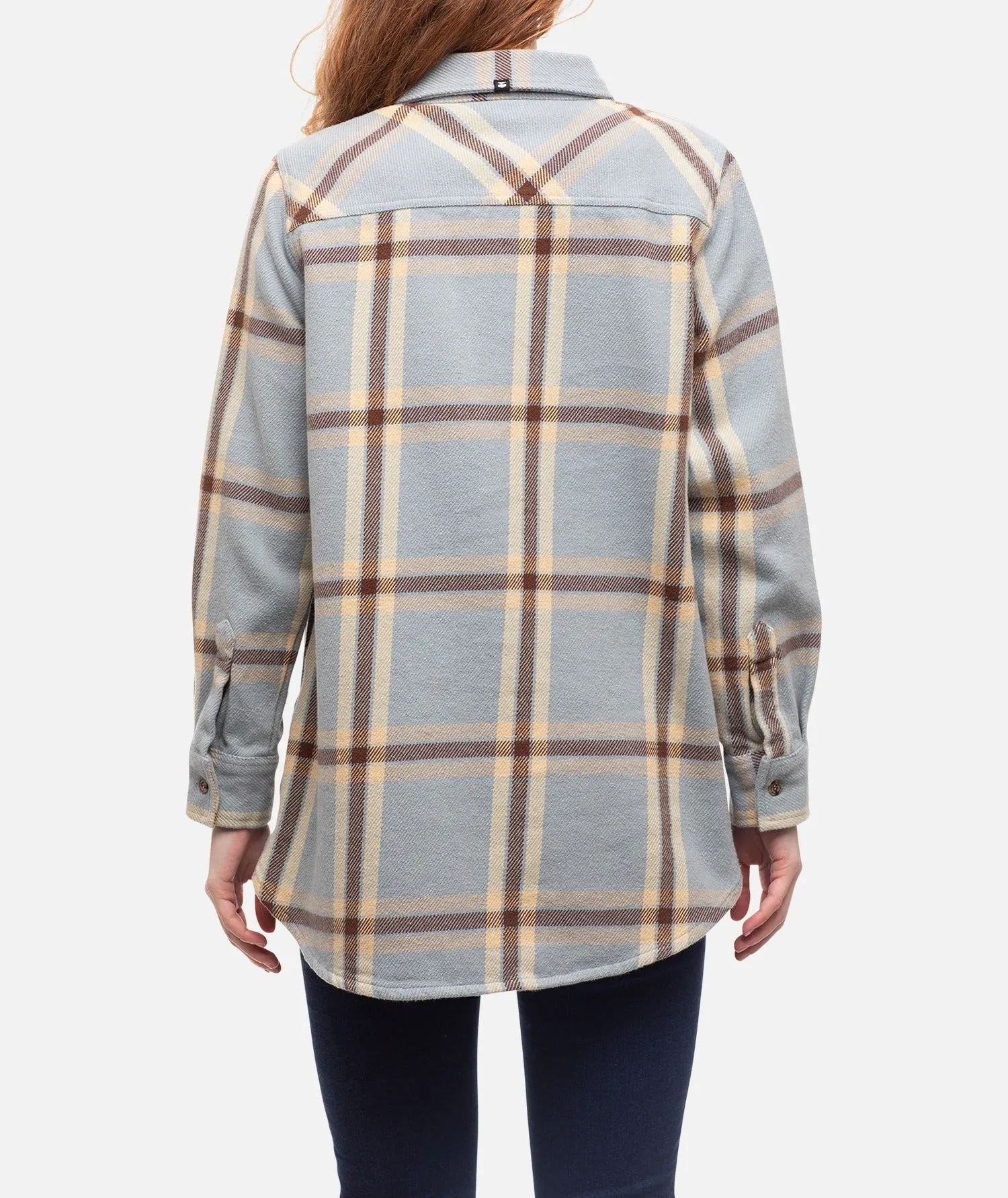 Newport Flannel Top - Light Blue