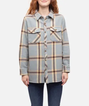 Newport Flannel Top - Light Blue