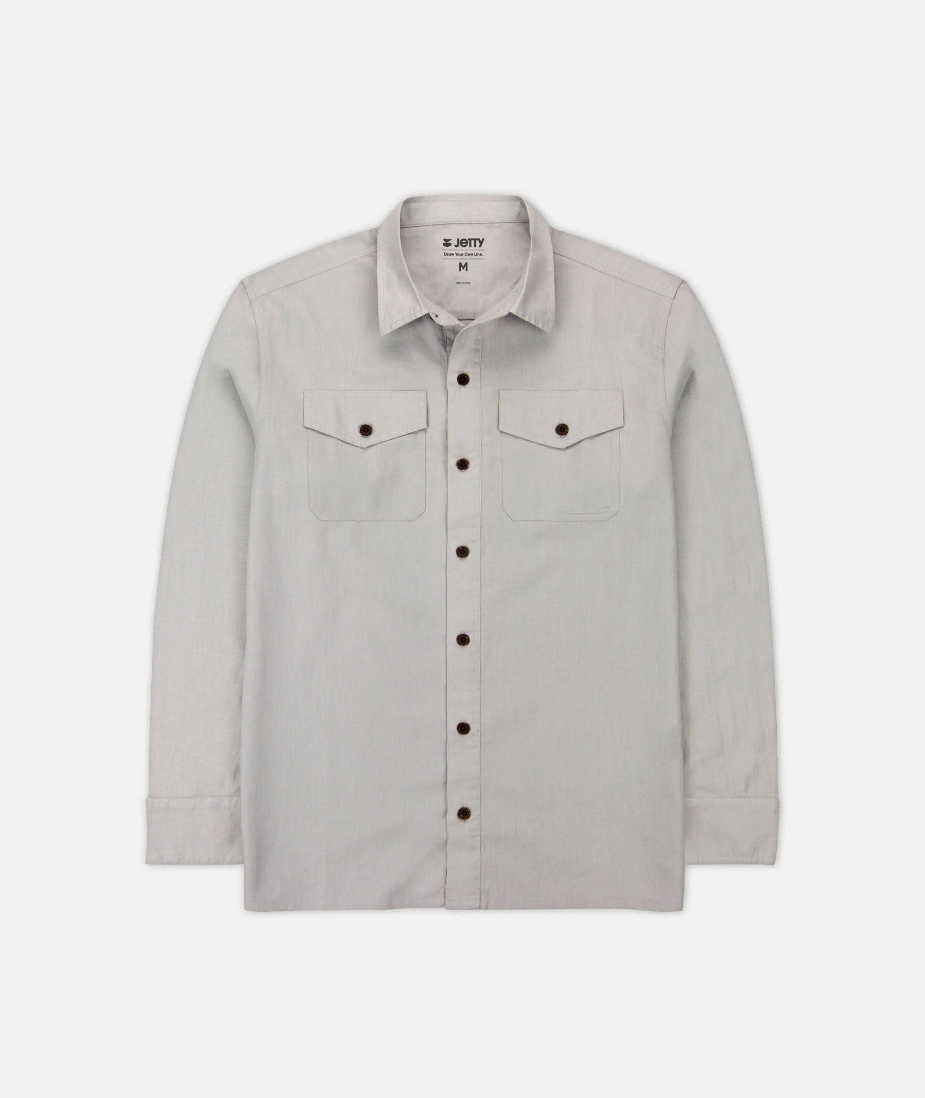 Noah Long Sleeve Shirt - Grey
