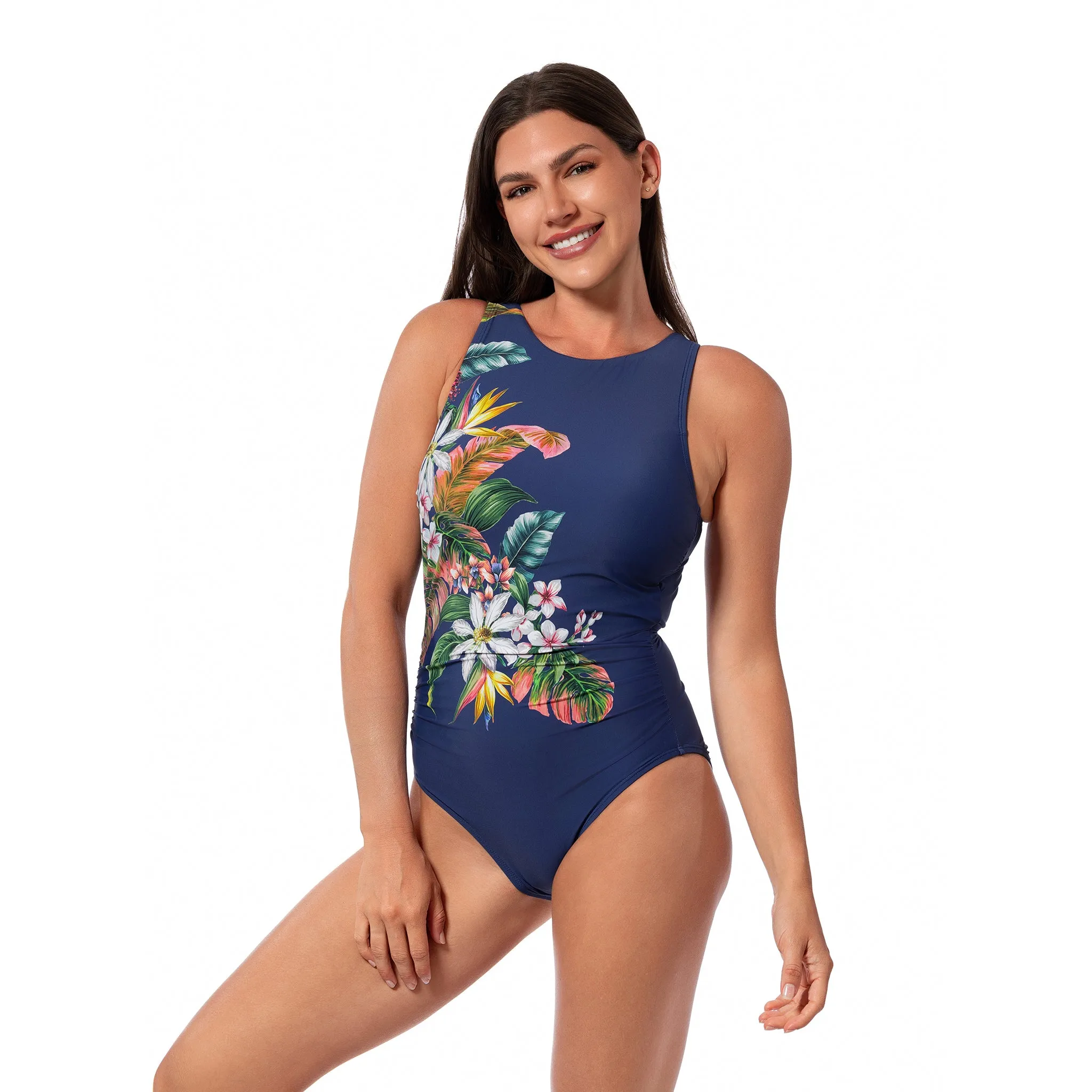 PALM DELIGHT FARRAH HIGH NECK ONE PIECE