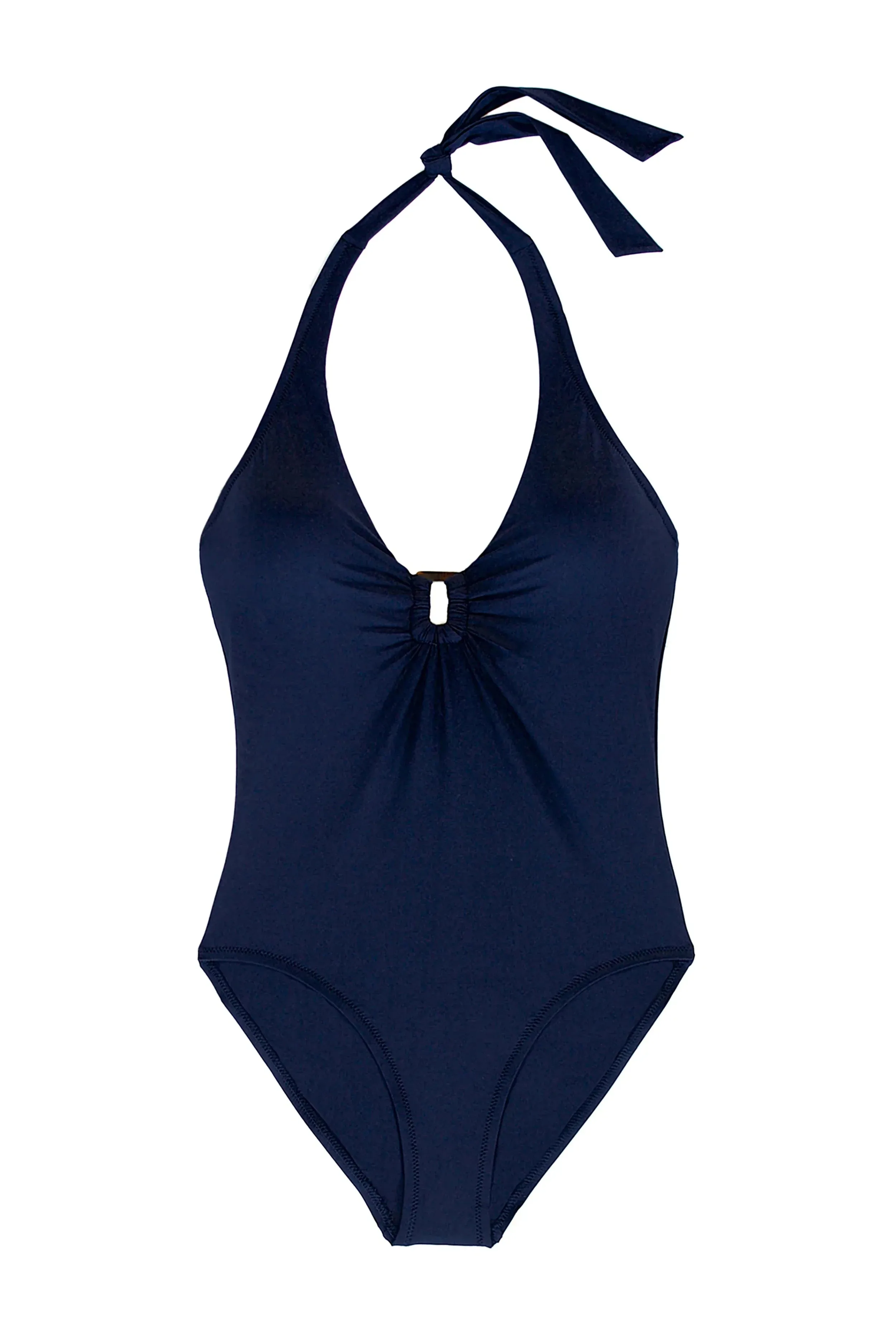 Plunge Tortoise One-Piece  |  Navy