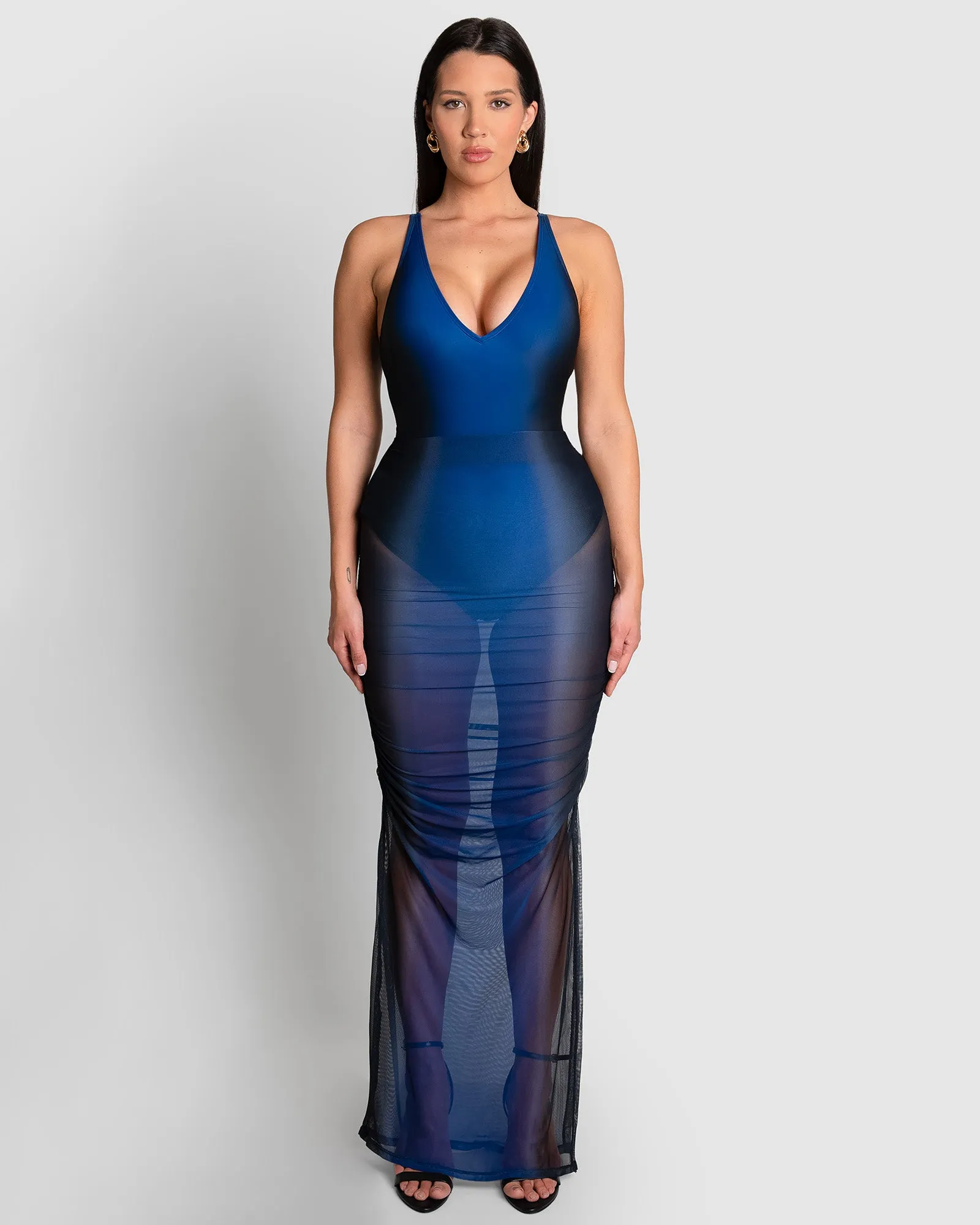 Plungey Cinched Leg - Midnight Ombre