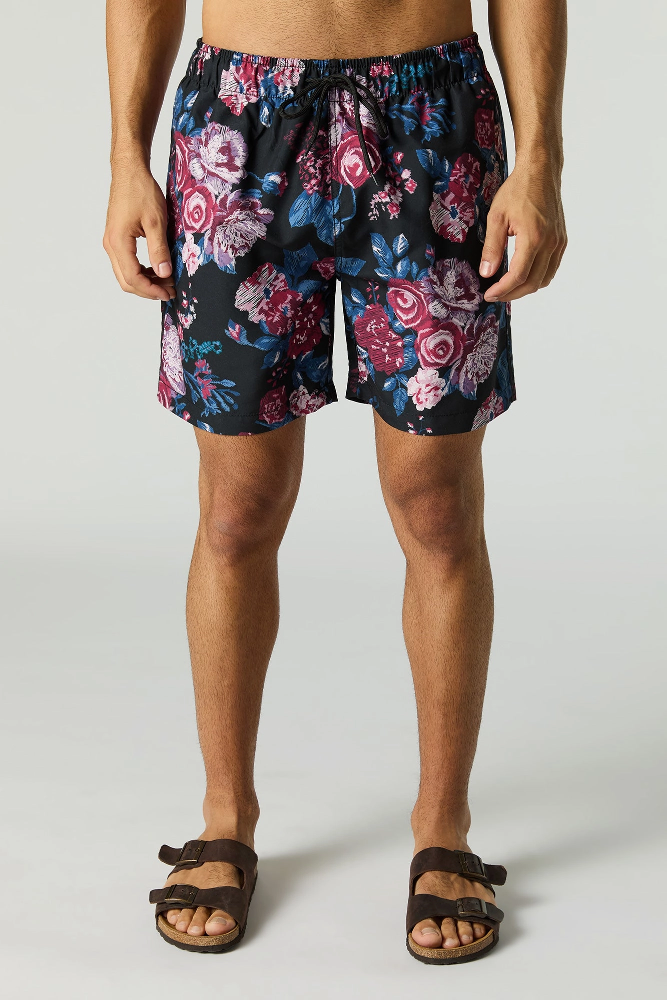 Printed Drawstring Swim Short