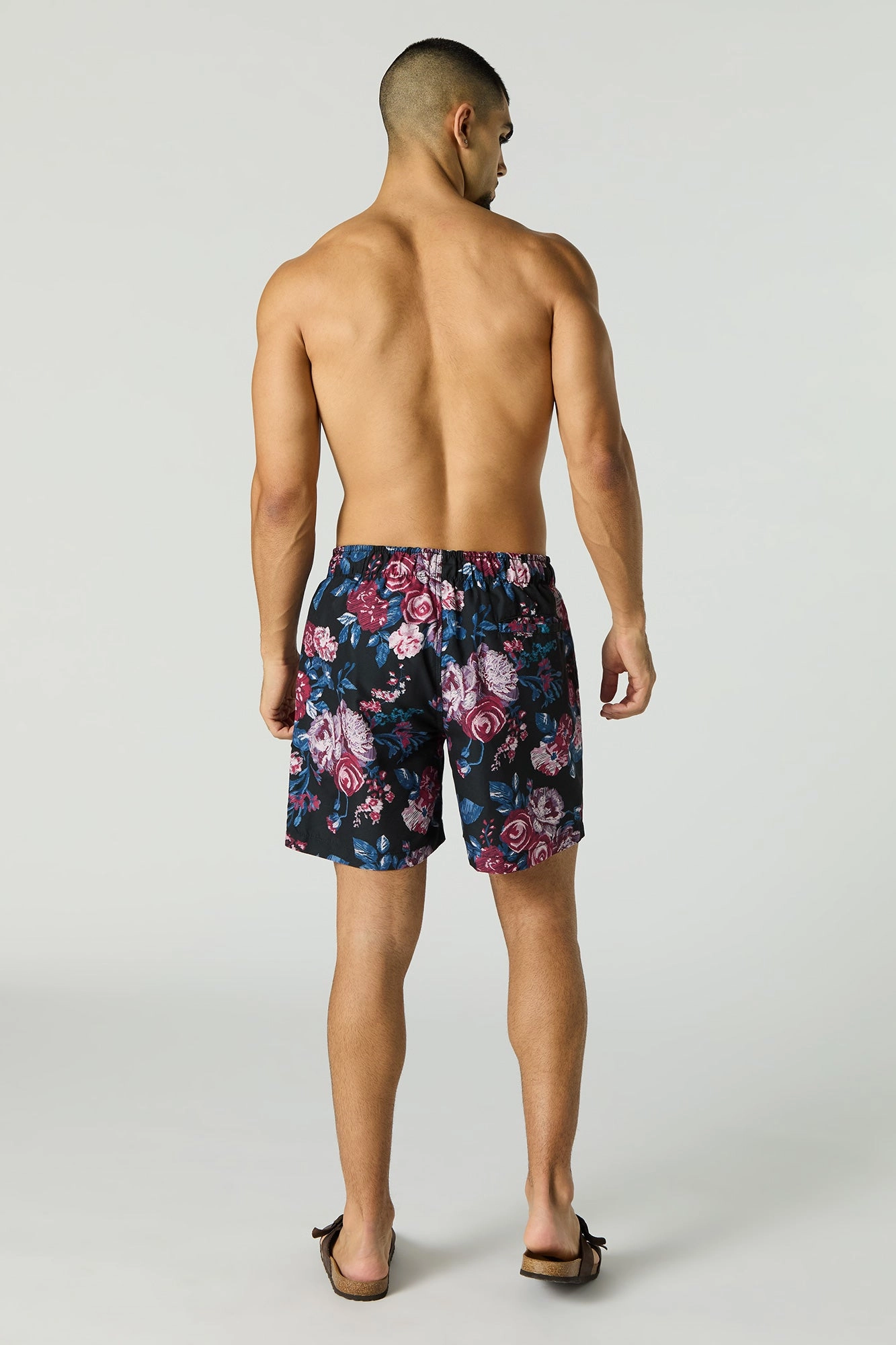 Printed Drawstring Swim Short