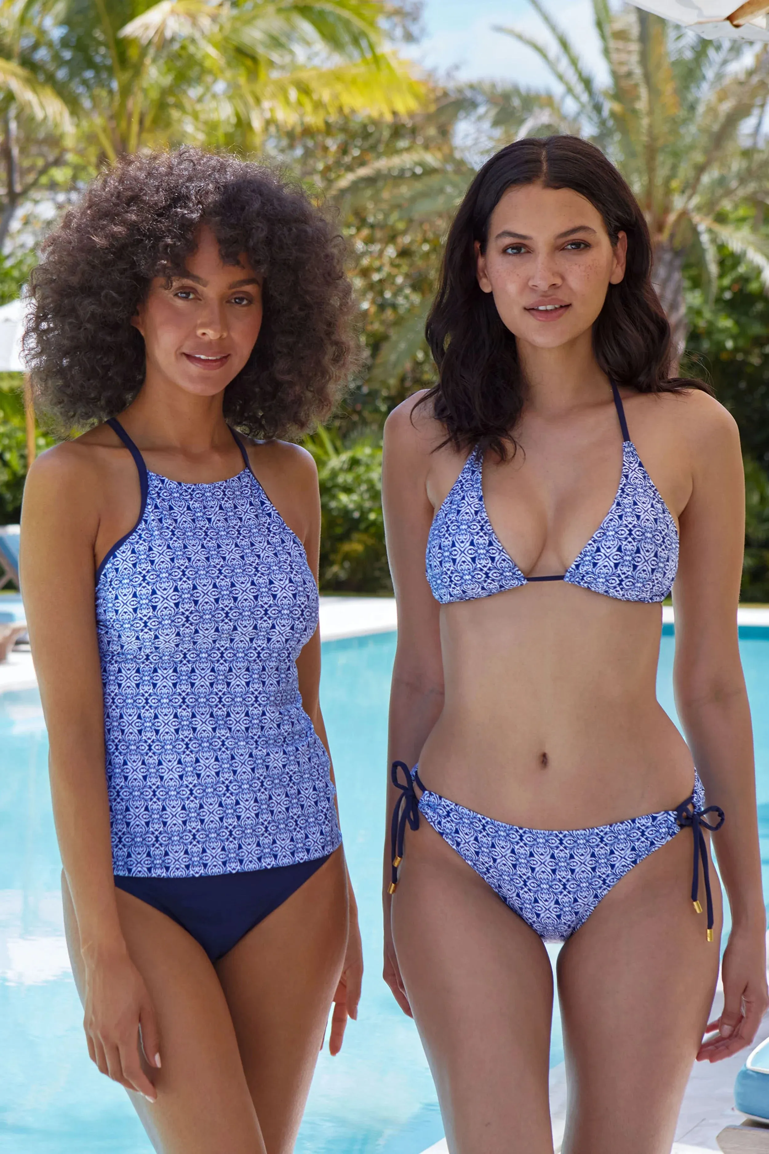Racerback Tankini  |  Tangier Navy