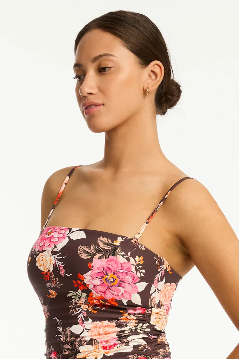 Rosewood Tie Side Bandeau One Piece