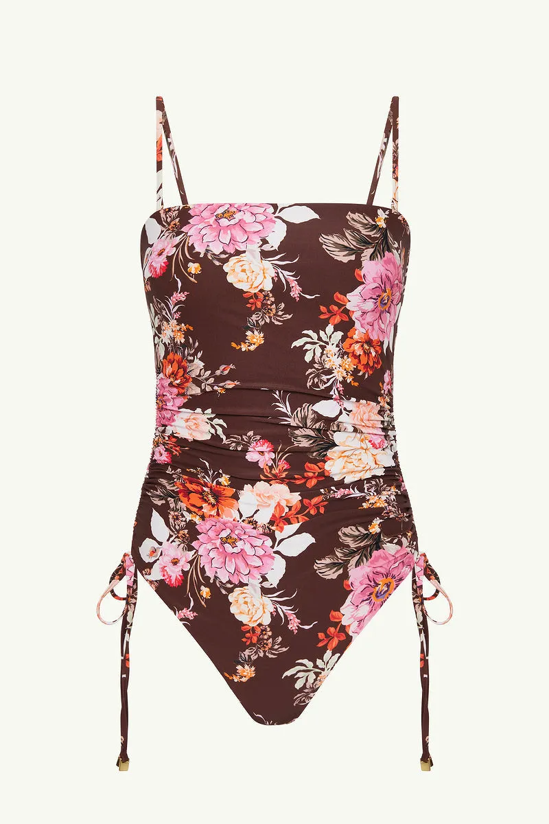 Rosewood Tie Side Bandeau One Piece