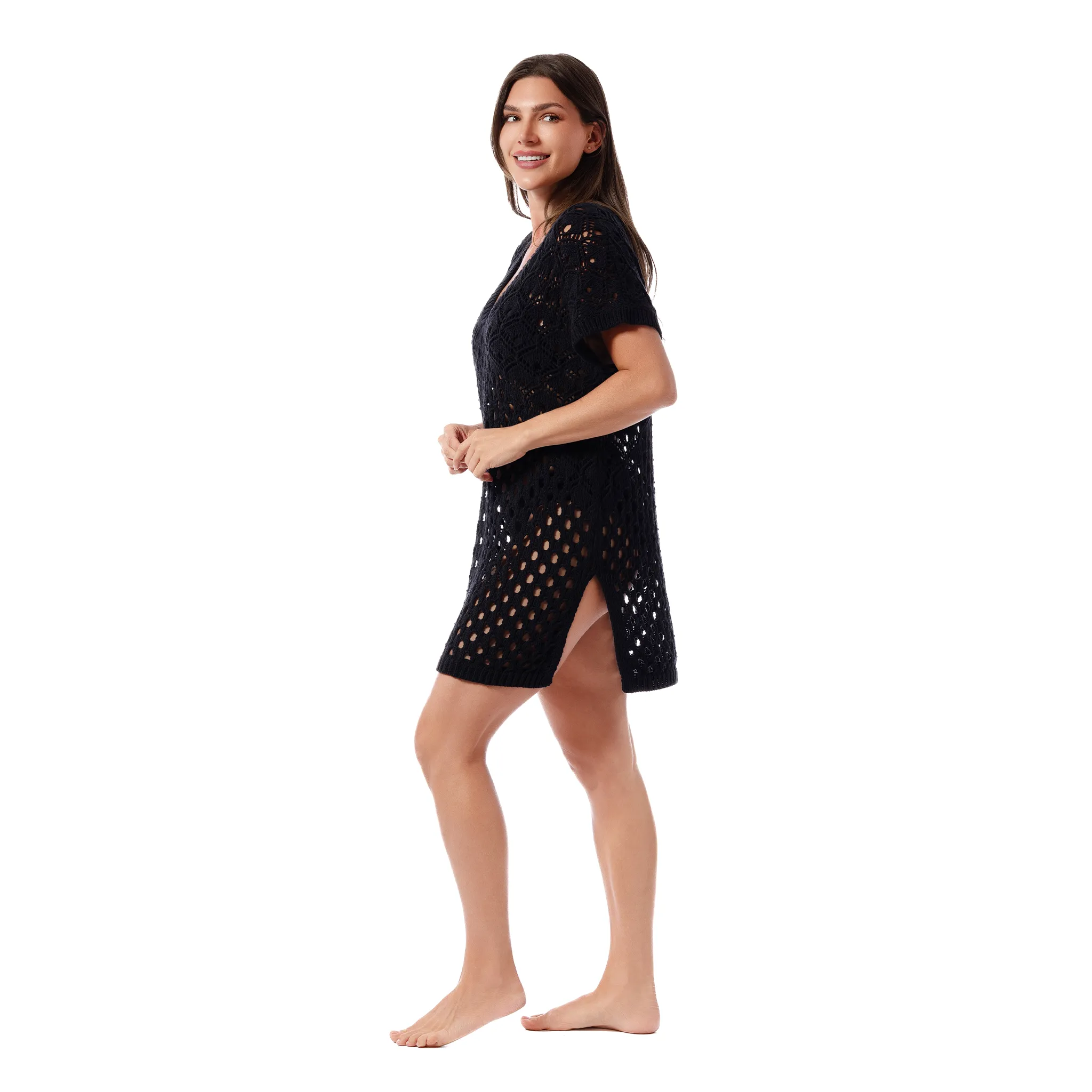 ROYAL BLACK KNITTED EDA TUNIC