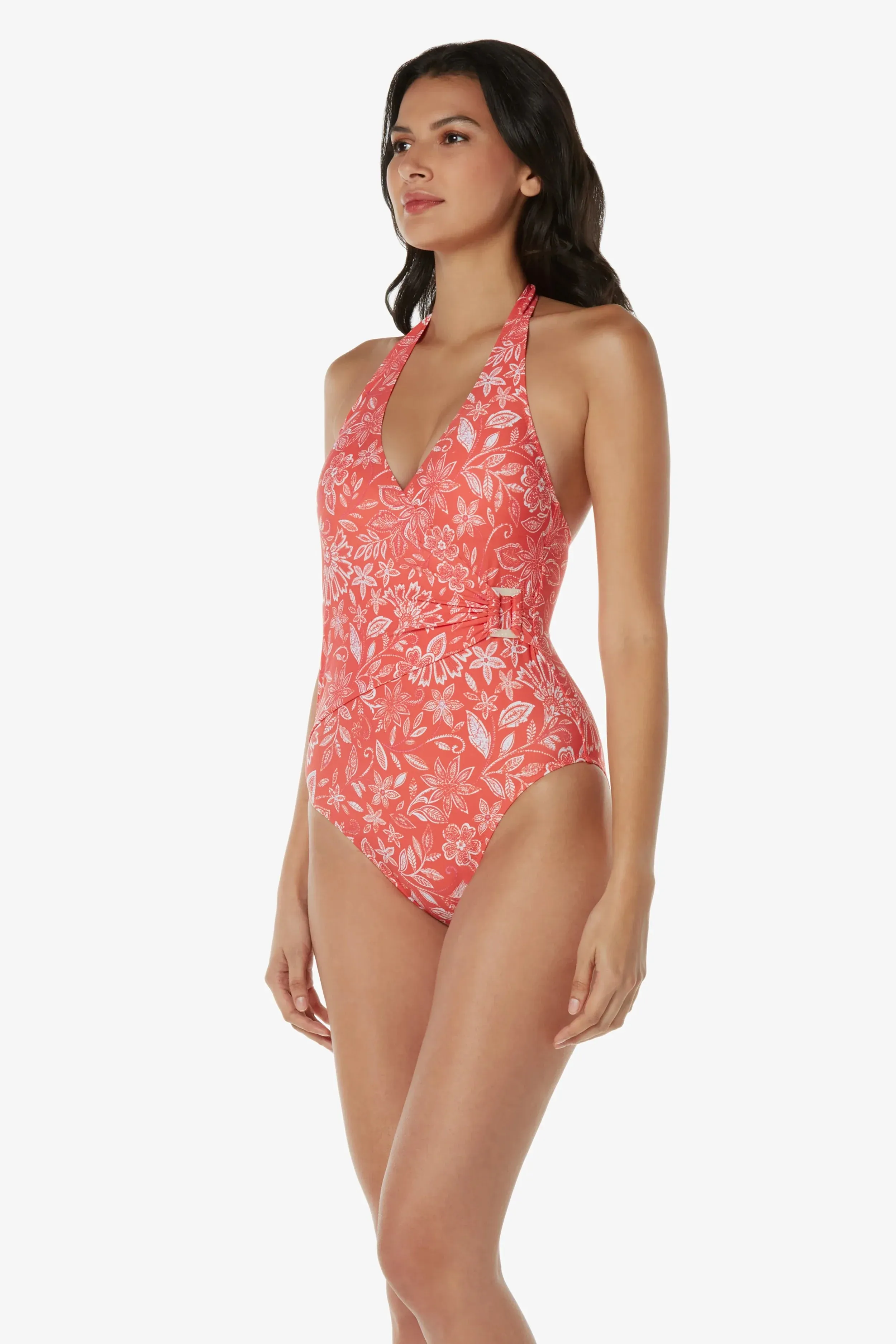 Shell Wrap One-Piece  |  Gigi Floral