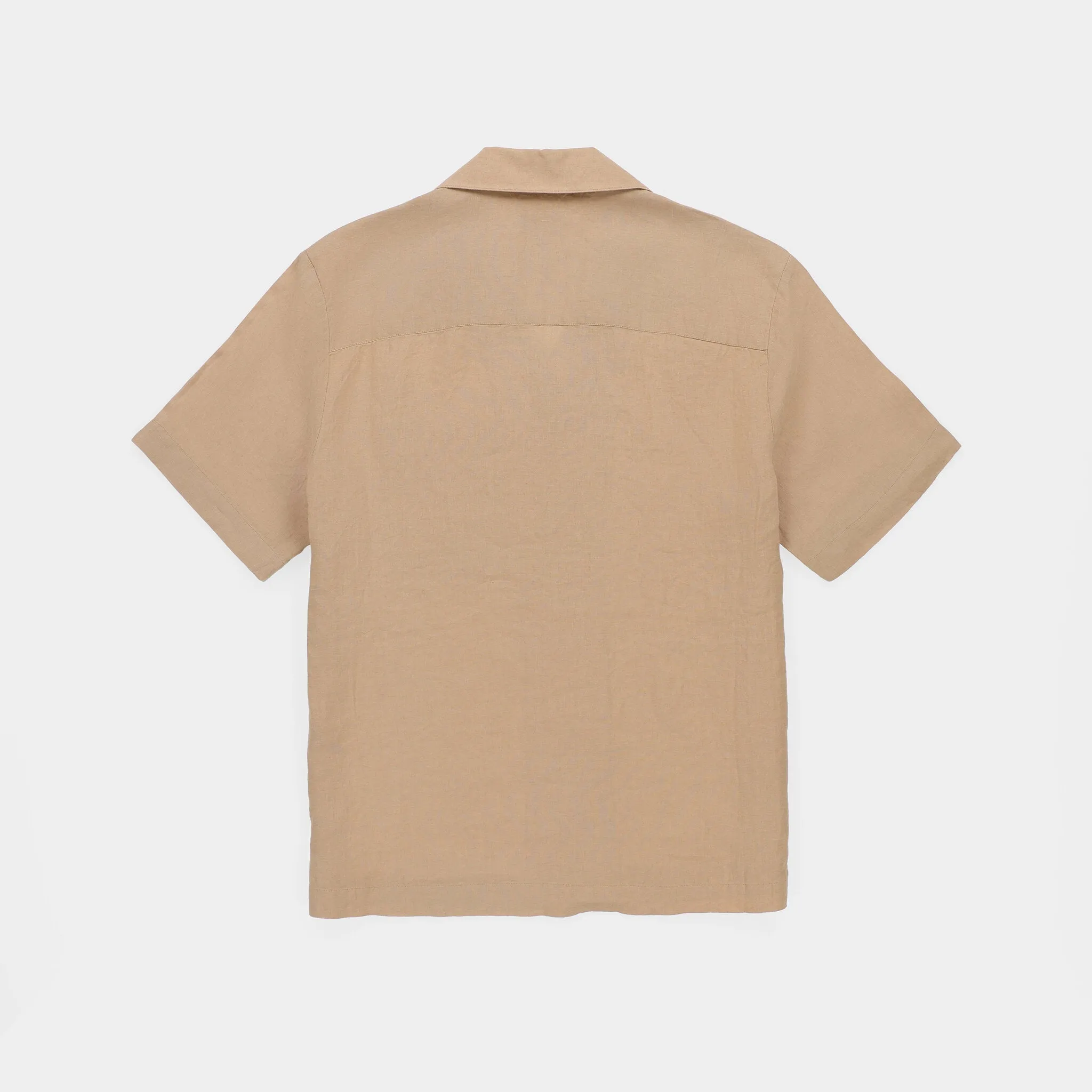 Short Sleeve Linen Camp Shirt
