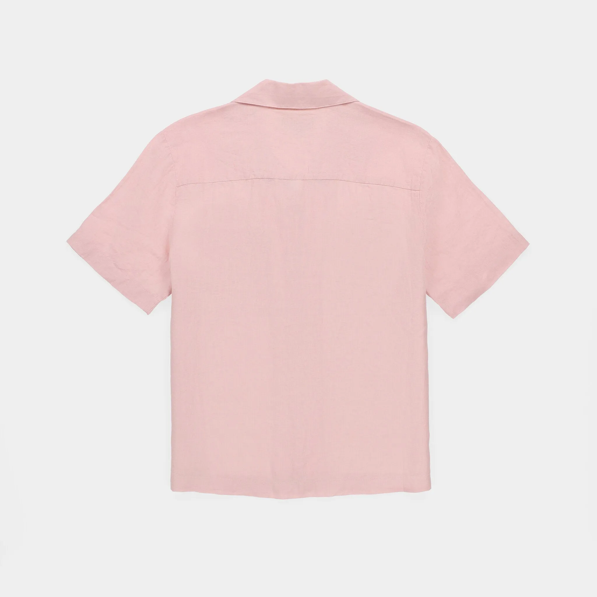 Short Sleeve Linen Camp Shirt